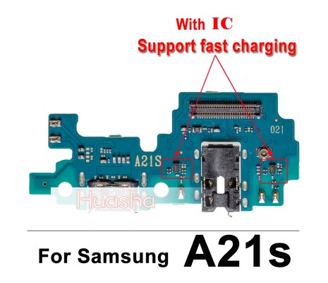 Samsung Galaxy A21s Kulaklık ve Şarj Soketi
