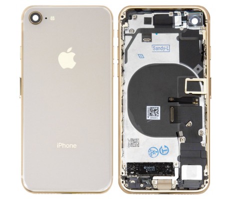 iPhone 8 Dolu Kasa Kapak Beyaz