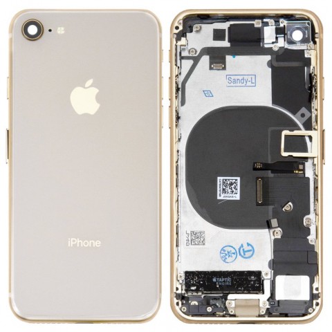 iPhone 8 Dolu Kasa Kapak Beyaz
