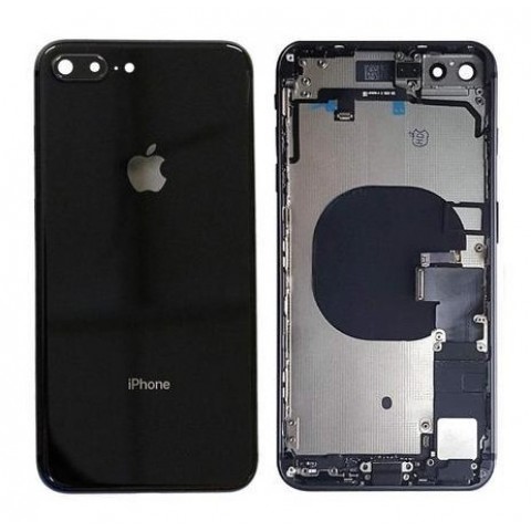 iPhone 8 Plus Dolu Kasa Kapak Siyah