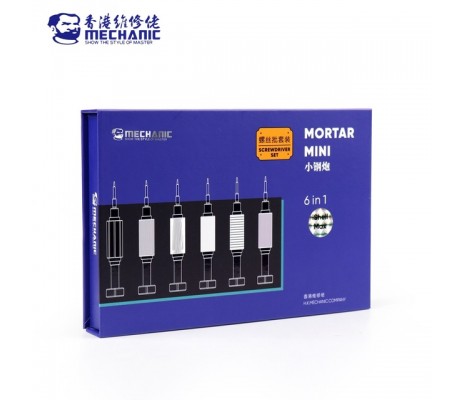 Mechanic Mortar Mini Tornavida Seti 6 in1