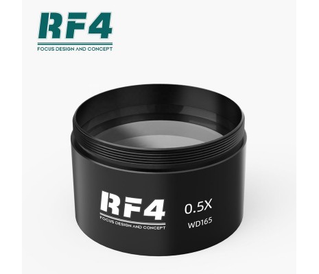 RF4 Profesyonel 0.5X mikroskop lensi