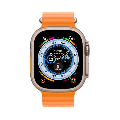 Watch 8 Ultra Max 2023 Android İos Uyumlu Akıllı Saat Turuncu