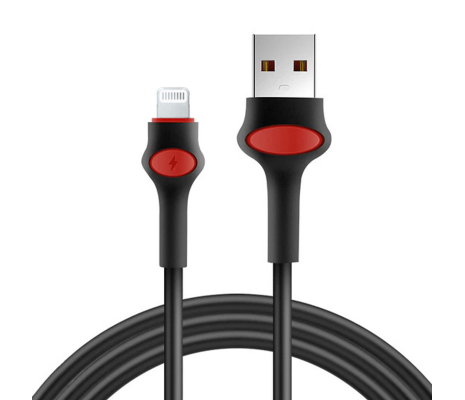GFZ115 Apple 3.0A Hızlı Şarj ve Data Kablosu 1M Siya