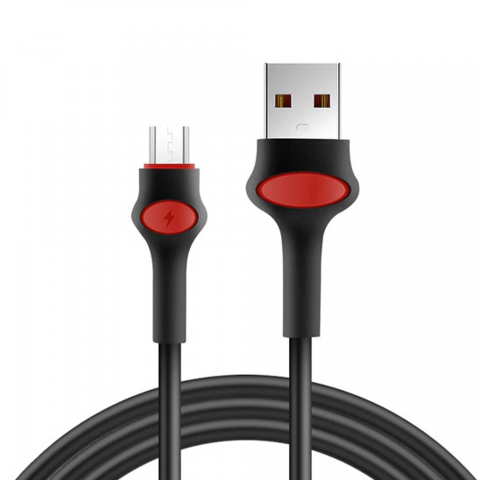 GFZ115 Micro 3.0A Hızlı Şarj ve Data Kablosu 1M Siya