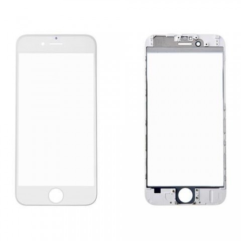 iPhone 6 Plus Ocalı Çıtalı Cam beyaz