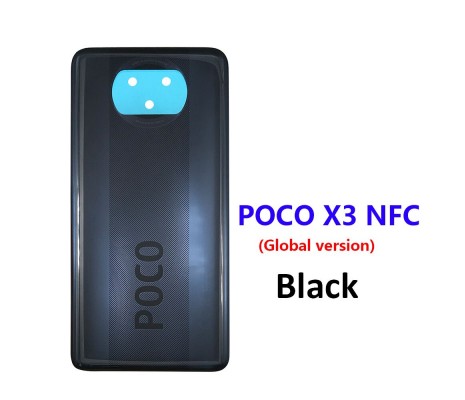Xiaomi Poco X3 Arka Pil Kapağı Siyah