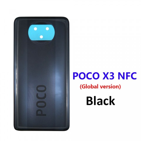 Xiaomi Poco X3 Arka Pil Kapağı Siyah