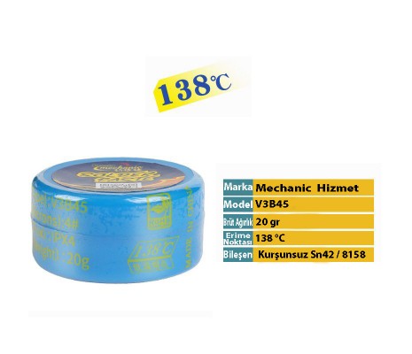 Mechanic Krem Lehim Sıvı Lehim 138° 20gr